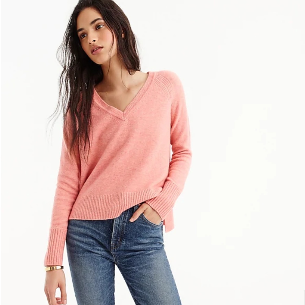 NWT J.Crew l/s V-Neck Sweater in Supersoft Yarn XS